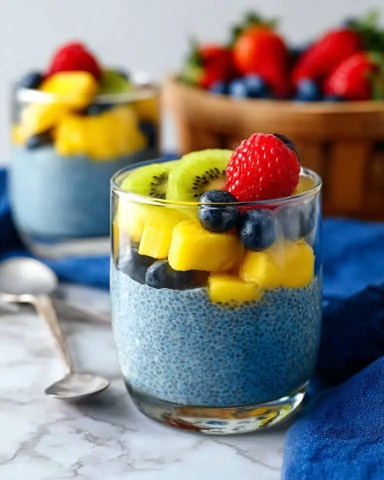 High Protein Blue Chia Pudding Recipe