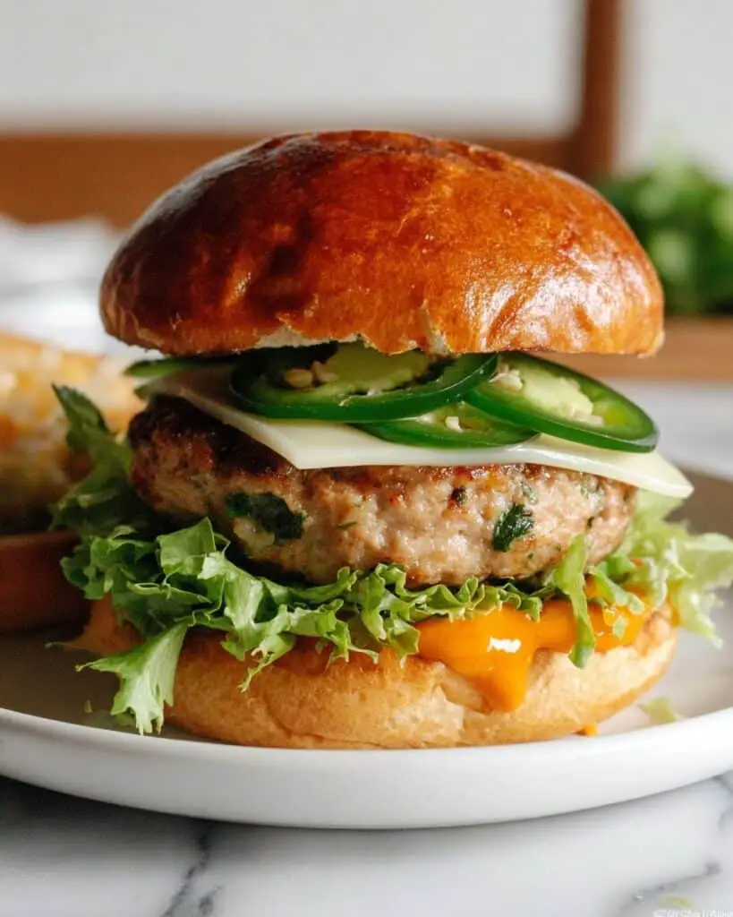 Jalapeño Pepper Jack Turkey Burgers Recipe