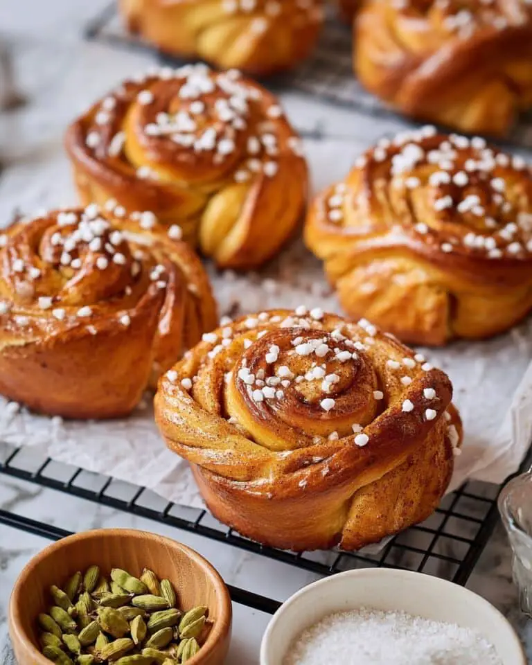 Soft and Fluffy Swedish Cardamom Buns (Kardemummabullar) Recipe