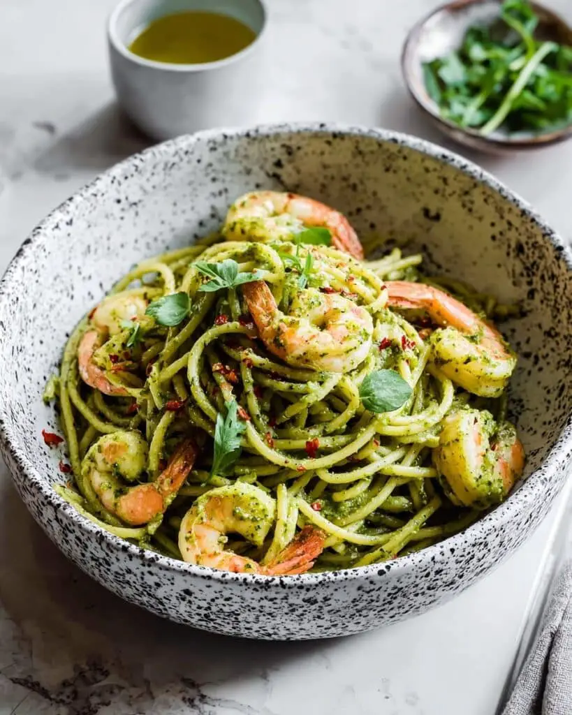 Shrimp Pesto Pasta Recipe