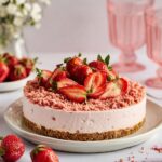 No-Bake Strawberry Crunch Cheesecake Recipe