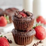 Chocolate Strawberry Muffins with Cocoa and Fresh Fruit Recipe
