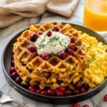 Leftover Stuffing Waffles Recipe