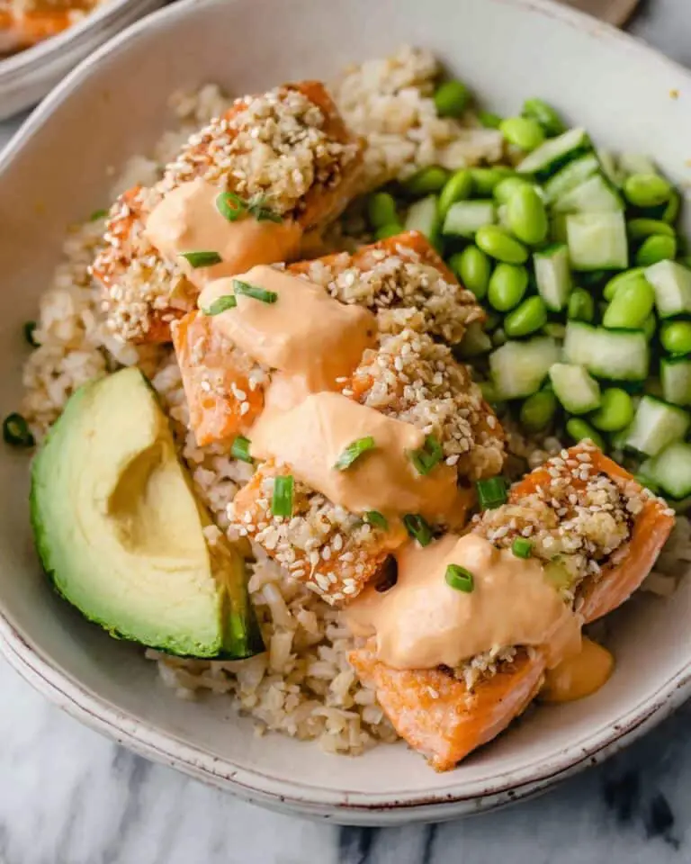 Sesame Crusted Salmon Bowl Recipe