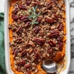 Sweet Potato Casserole with Pecan Topping Recipe