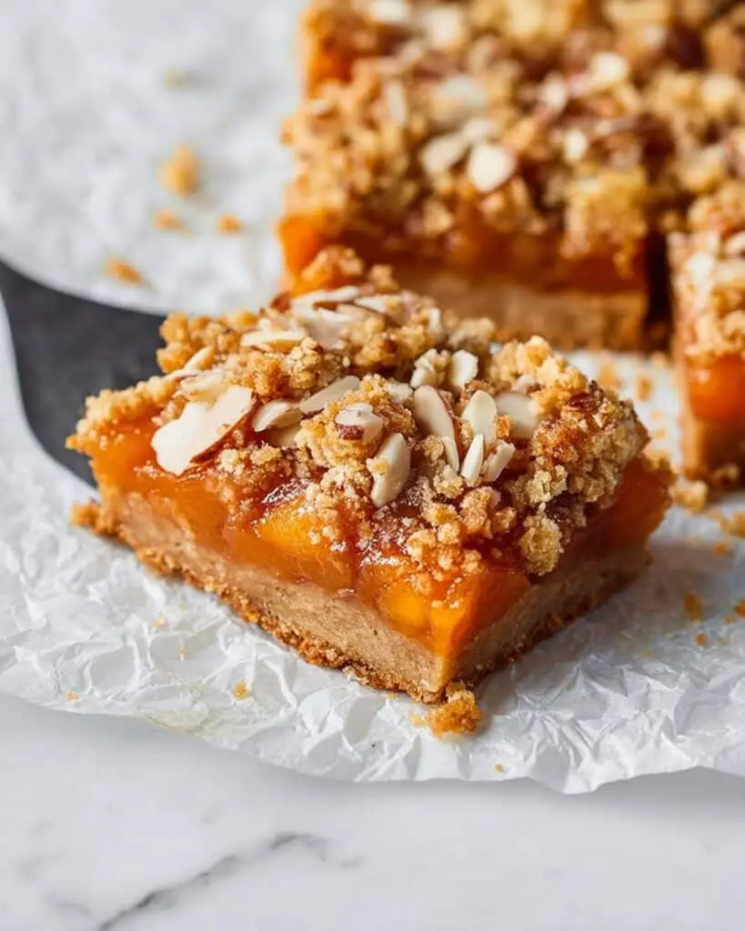 Apricot Almond Crumble Bars Recipe