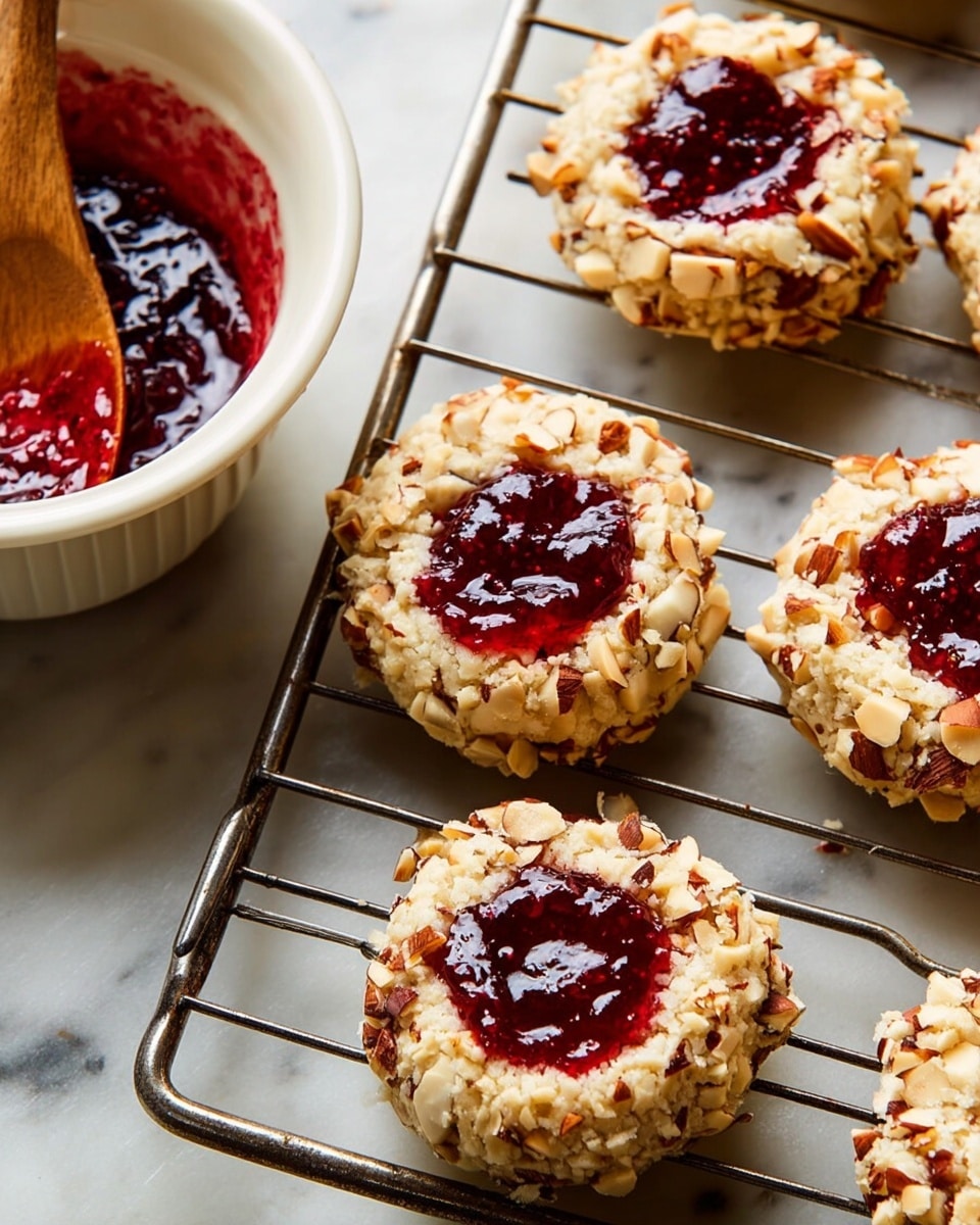 Nutty Fruity Raspberry Almond Raspberry Thumbprint Cookies: Delightful Nutty & Fruity Treats