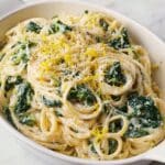 Ricotta Cheese Pasta with Spinach and Lemon Recipe