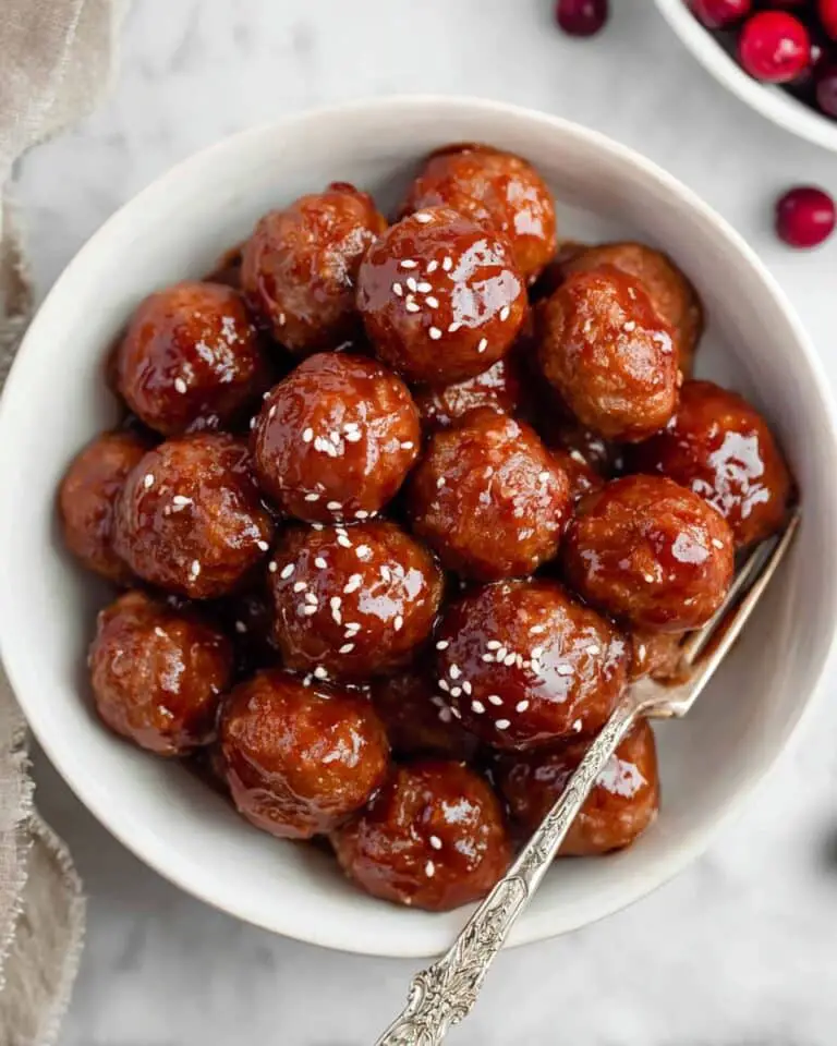 Cranberry Sweet Chili Meatballs Recipe