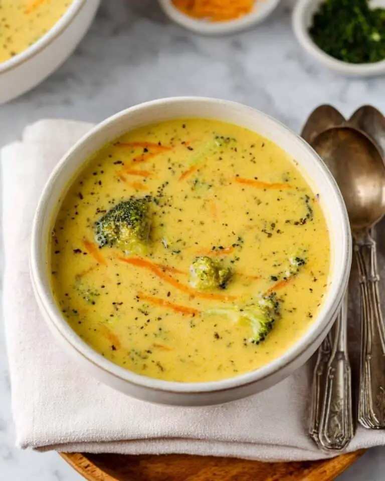 Easy Broccoli Cheese Soup Recipe