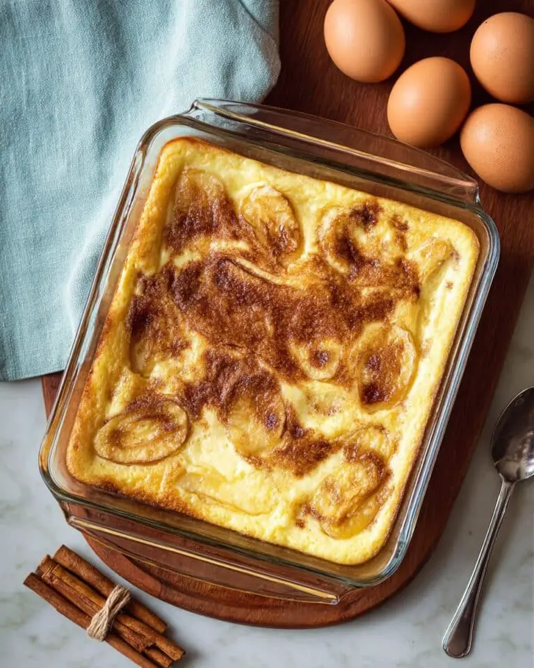Apple Cinnamon Cottage Cheese Bake Recipe