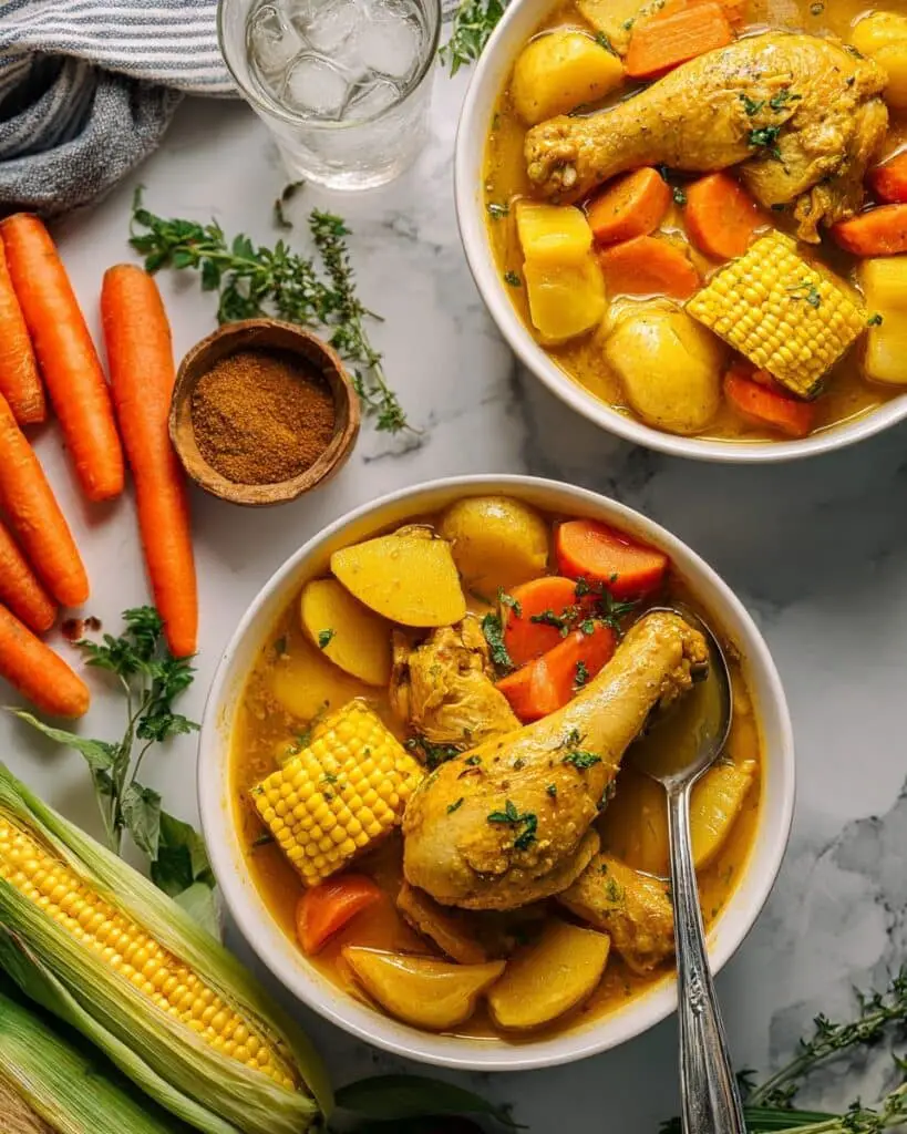 Fully-Loaded & Nourishing Caribbean Chicken Soup Recipe