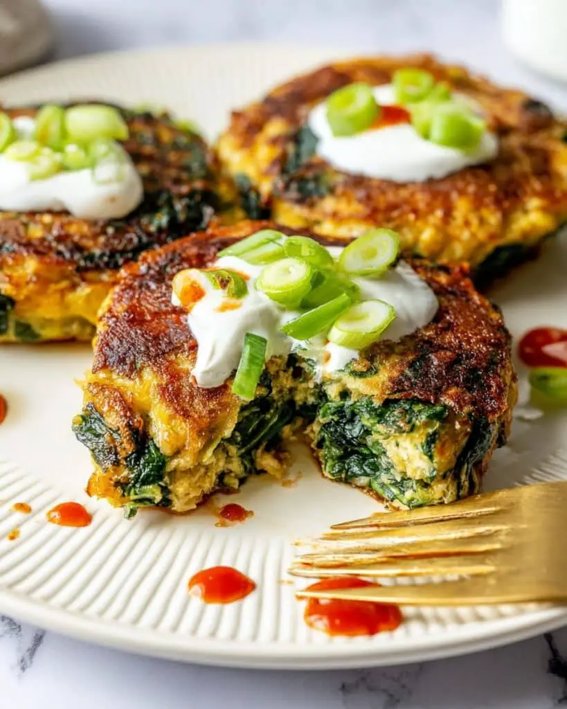 Spinach and Cheese Potato Pancakes Recipe