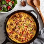 Sausage Frittata with Peppers and Onions Recipe