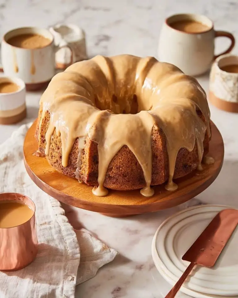 Pear Bundt Cake with Caramel Drizzle Recipe