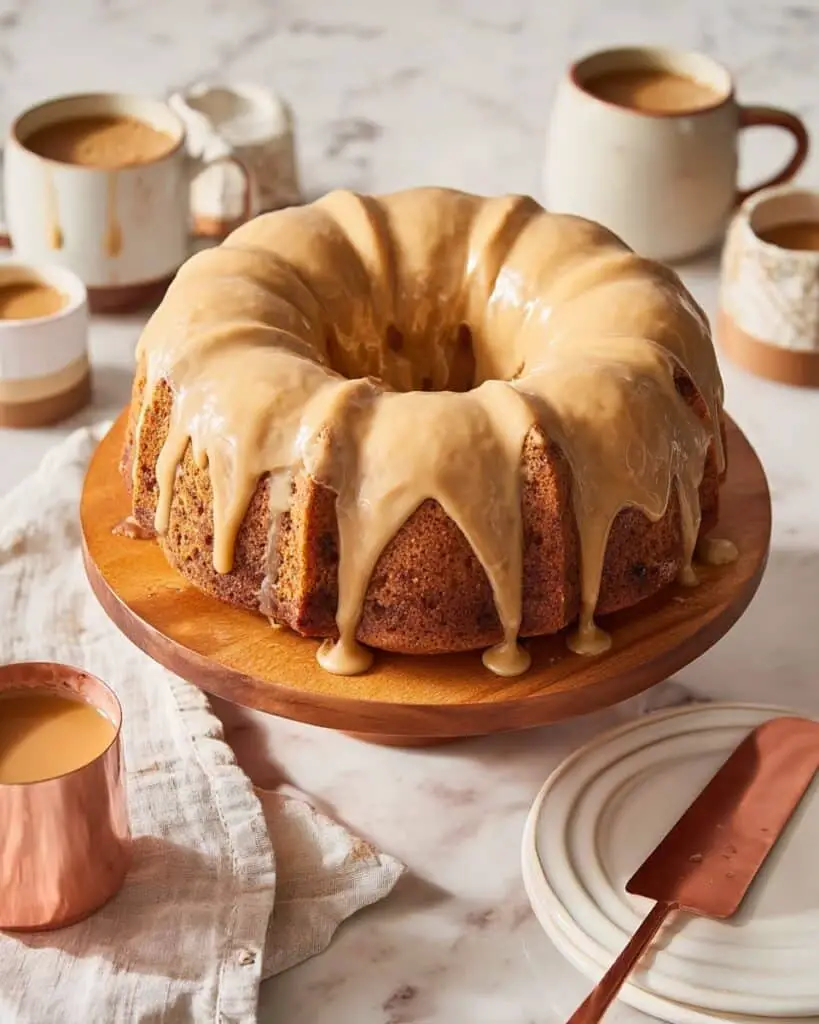 Pear Bundt Cake with Caramel Drizzle Recipe