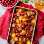 Slow Cooker Kielbasa Bites with Cranberry and Pineapple Sauce Recipe