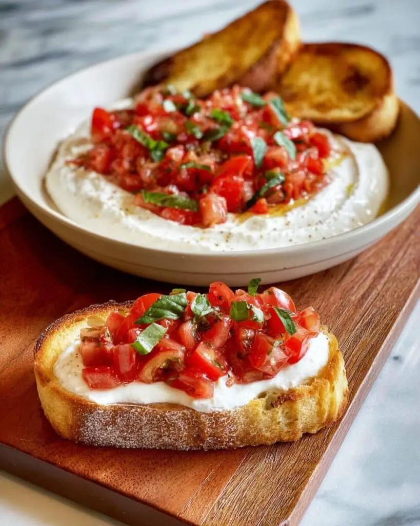 Whipped Ricotta Bruschetta Dip Recipe