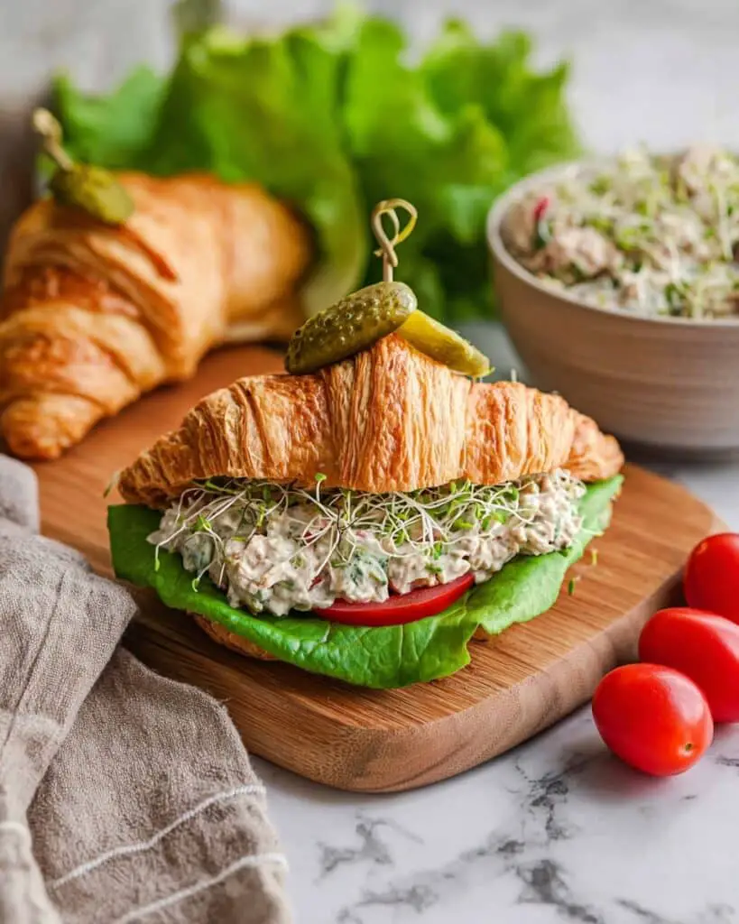 Tuna Salad Croissant Sandwich Recipe