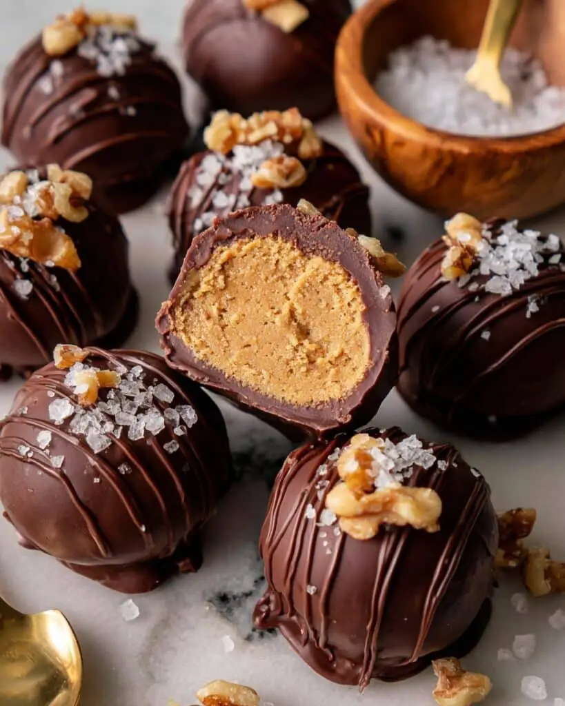 Banana Bread Protein Bites with Chocolate Coating and Optional Toppings Recipe