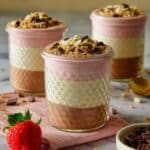 Neapolitan Cheesecake Jars with Cottage Cheese Recipe