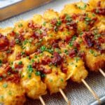 Loaded Tater Tot Skewers Recipe