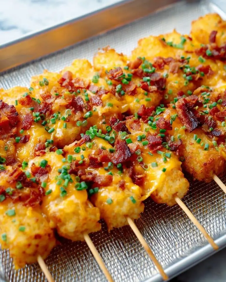 Loaded Tater Tot Skewers Recipe