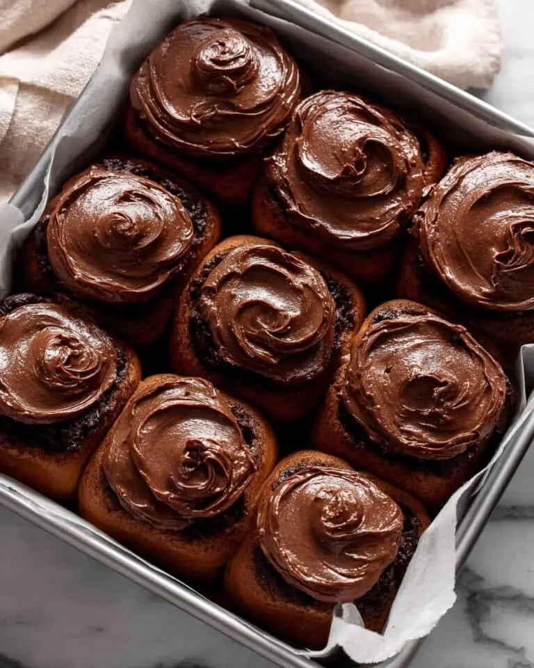 Chocolate Cinnamon Rolls with Cream Cheese Frosting Recipe