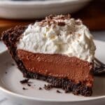 Chocolate Pudding Pie with Oreo Crust and Whipped Cream Recipe