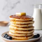 Eggless Whole Wheat Pancakes Recipe