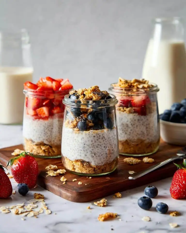 Berry Cheesecake Overnight Oats Recipe