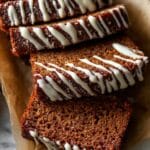 Gingerbread-Tahini Banana Bread with Maple Glaze Recipe