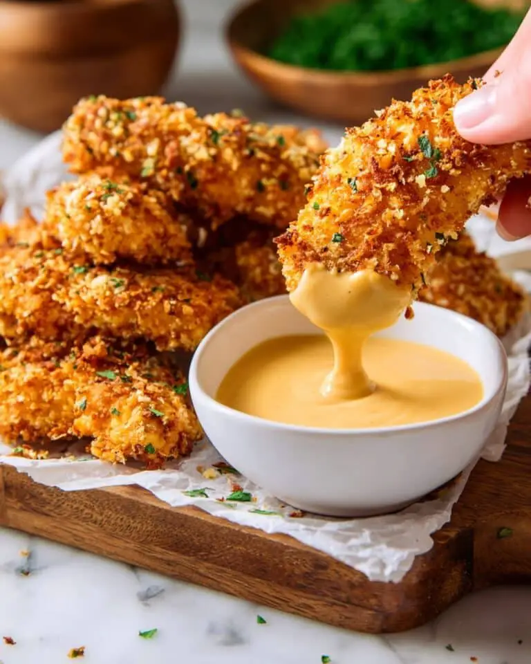 Cornflake Crusted Chicken Tenders with Honey Mustard Dipping Sauce Recipe