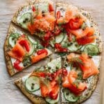 Everything Bagel Pizza with Smoked Salmon and Cream Cheese Recipe
