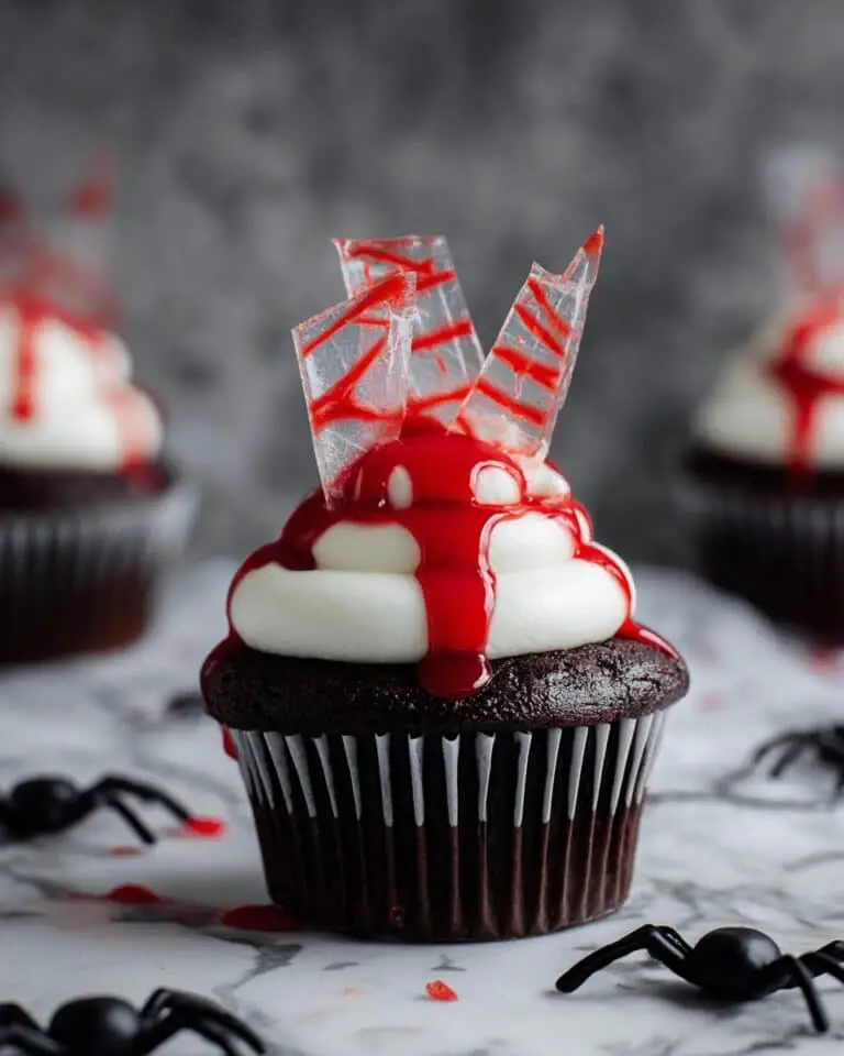 Bloody Broken Glass Cupcakes Recipe