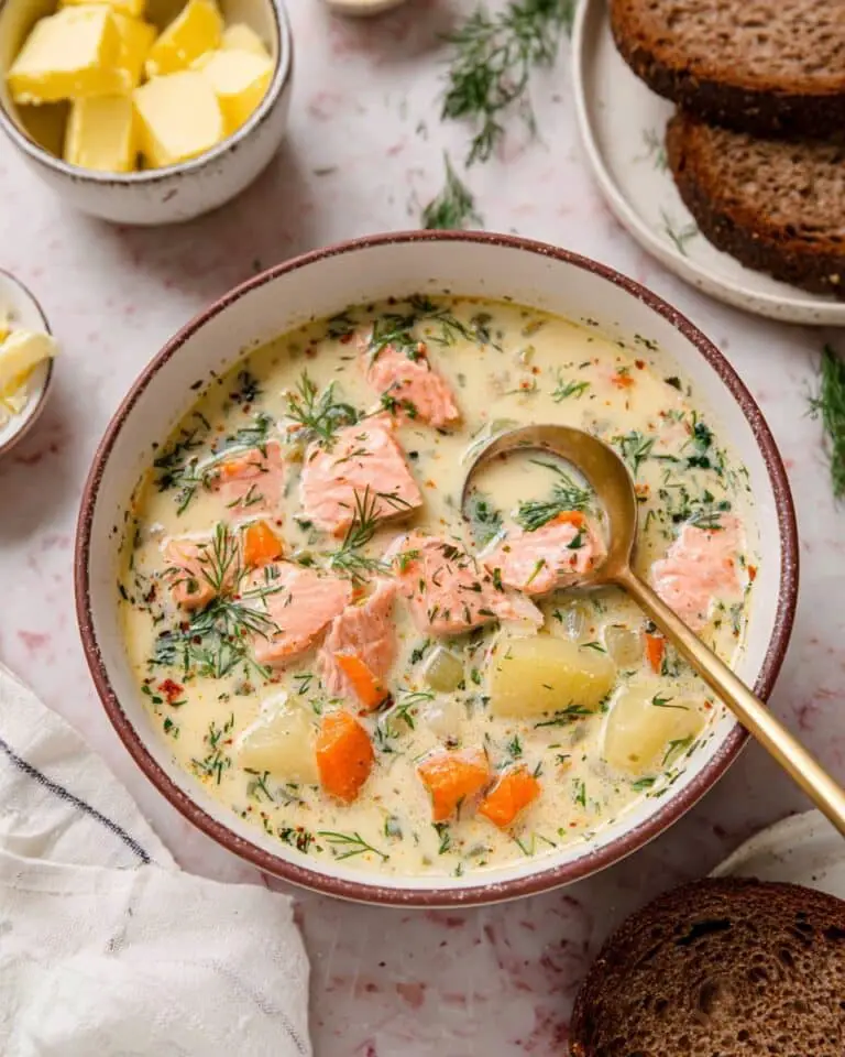 Creamy Finnish Salmon Soup (Lohikeitto) Recipe