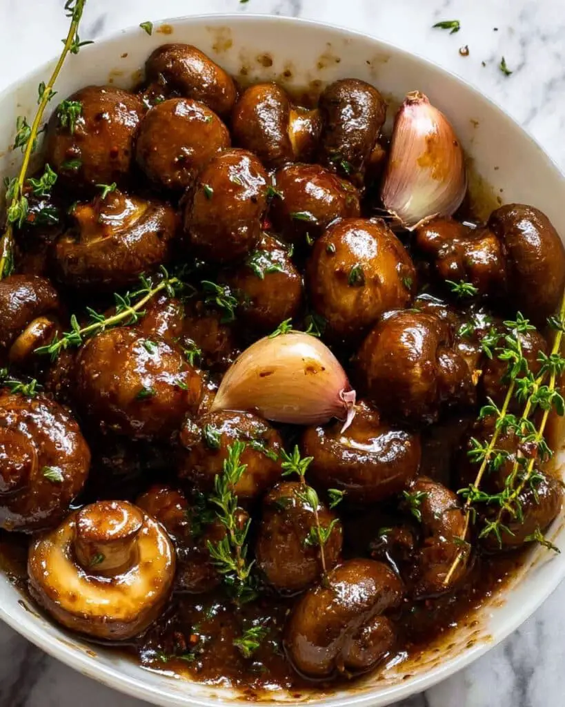 Balsamic Marinated Mushrooms Recipe