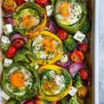 Baked Eggs with Roasted Potatoes and Veggies Recipe
