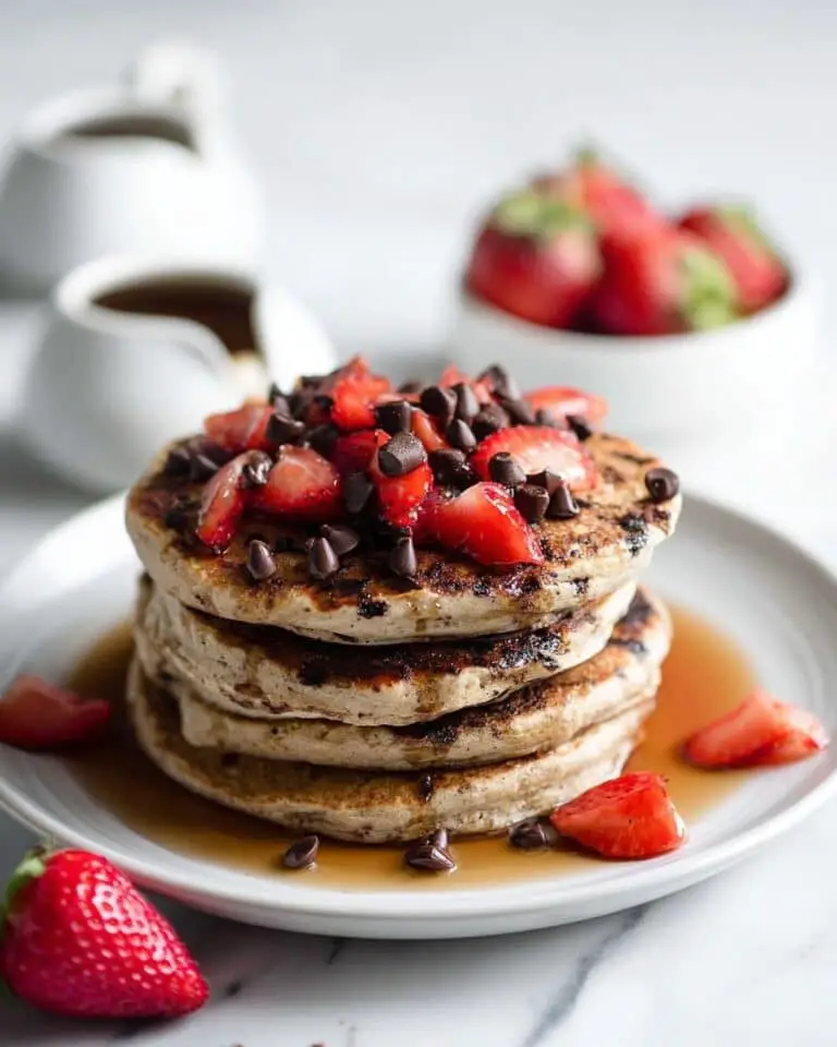 Strawberry Chocolate Chip Buckwheat Pancakes Recipe