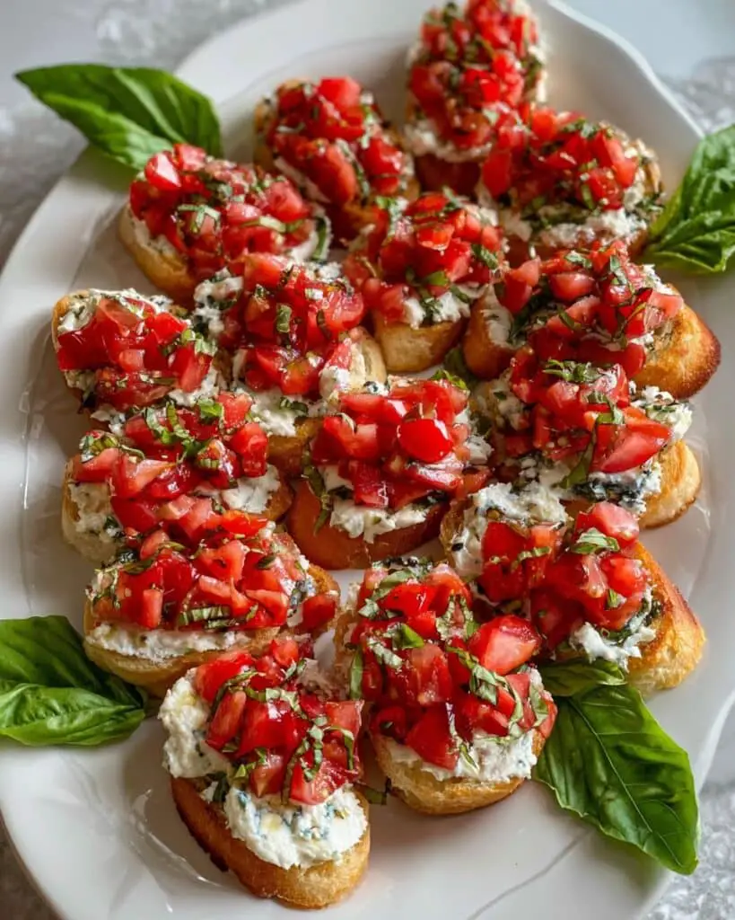 Herbed Ricotta and Tomato Bruschetta Recipe