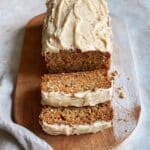 Oat Flour Carrot Cake Loaf with Cream Cheese Frosting Recipe