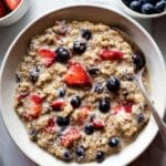 Buckwheat Porridge with Cinnamon, Maple Syrup, and Fresh Fruit Recipe
