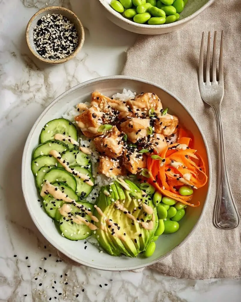 Asian Salmon Rice Bowls Recipe
