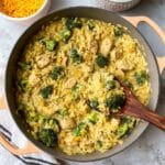 Broccoli Cheddar Chicken Orzo Recipe