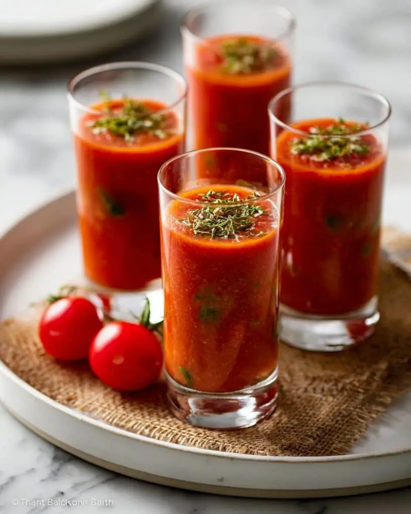 Fresh Gazpacho with Basil Recipe