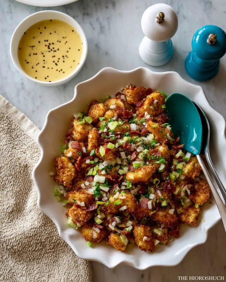 Honey Mustard Smashed Tater Tot Salad Recipe