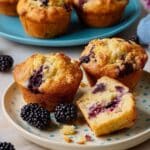 Gluten-Free Blackberry Muffins with Greek Yogurt Recipe