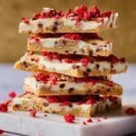 Strawberry Shortcake Puffed Quinoa Bark (with Protein!) Recipe