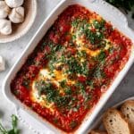Baked Goat Cheese Dip with Marinara and Toasted Bread Recipe