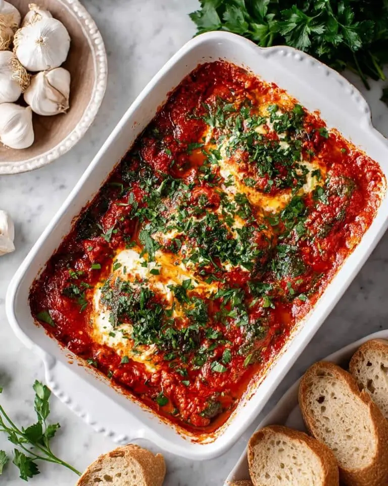 Baked Goat Cheese Dip with Marinara and Toasted Bread Recipe